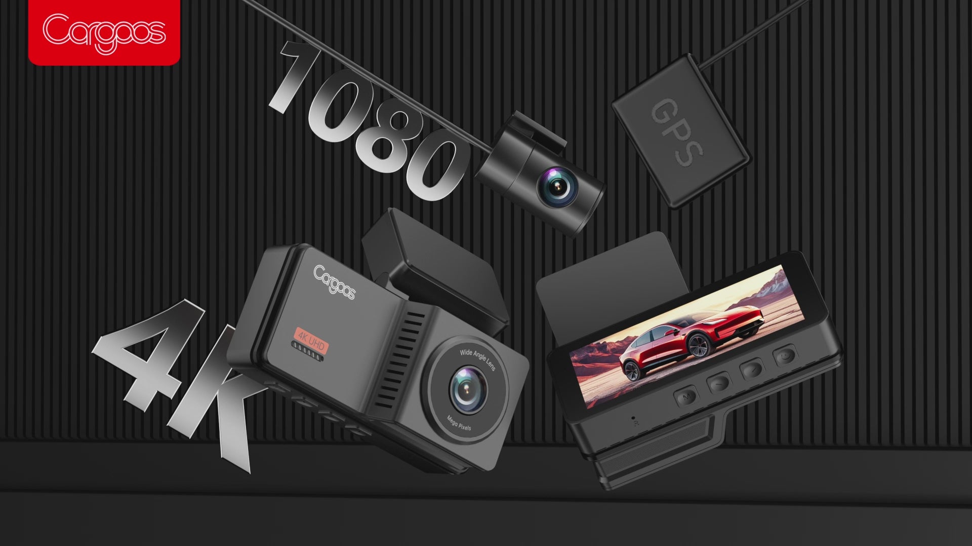 Muat video: Cargoos Dashcam Mirai 2C Kamera Mobil 4K UHD